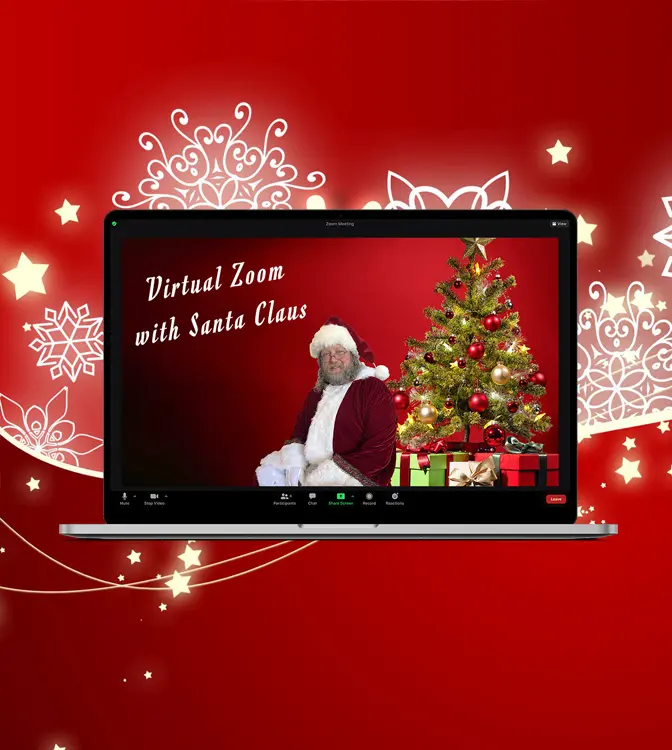 Virtual Santa Meeting at HolidaySantaRental.com